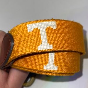 University of Tennessee Smathers and Branson needlepoint belt- size 34, 36, 38